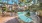 a swimming pool in a backyard