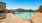 a pool in a courtyard