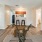 a living room with a wood floor